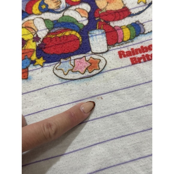 Vintage 1983 Rainbow Brite Long Shirt Night Gown Size M (10-12) - Picture 9 of 14